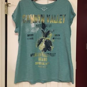 Sonoma shirt USED, Teal size XL